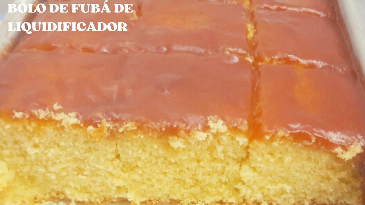 Receita de Bolo de fubá fofinho fácil